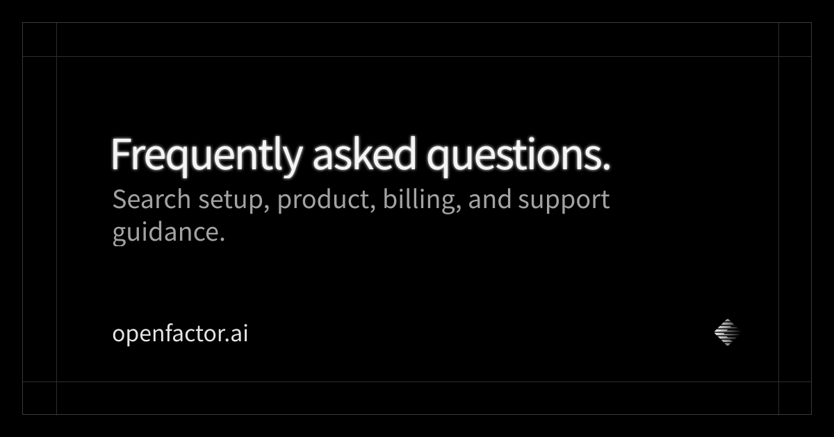 Support · Open Factor